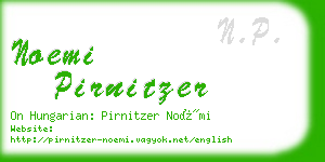 noemi pirnitzer business card